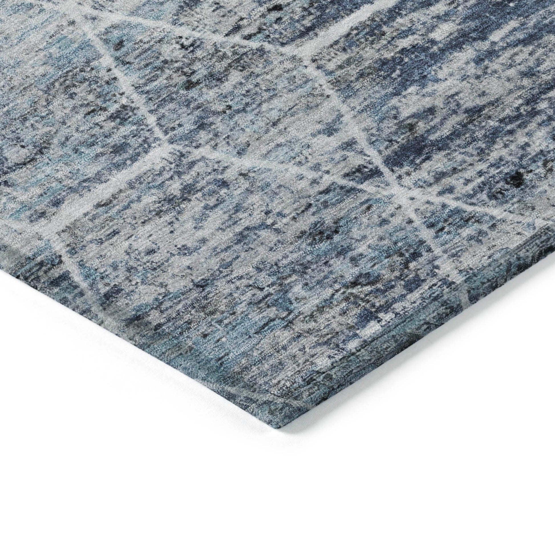 Addison Rugs Galyn Blue Washable Indoor-Outdoor Rug