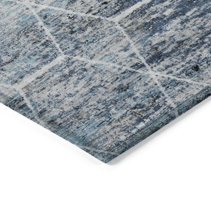 Addison Rugs Galyn Blue Washable Indoor-Outdoor Rug