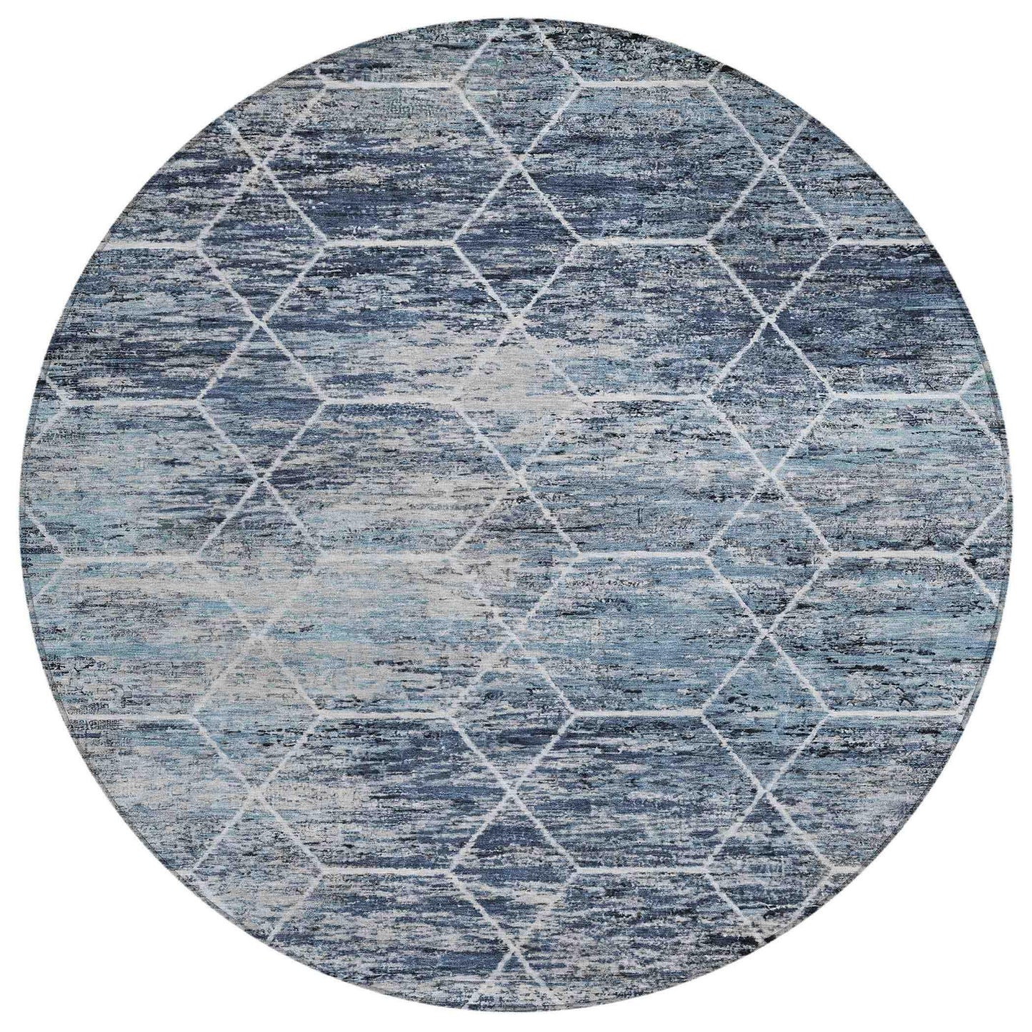 Addison Rugs Galyn Blue Washable Indoor-Outdoor Rug