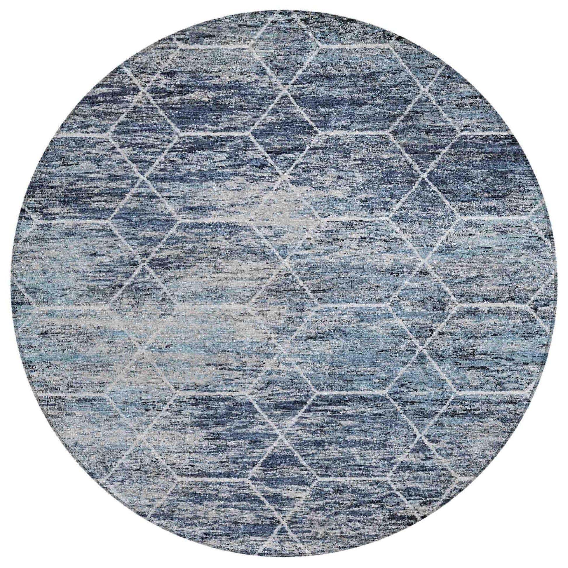 Addison Rugs Galyn Blue Washable Indoor-Outdoor Rug