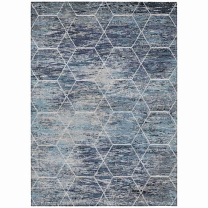 Addison Rugs Galyn Blue Washable Indoor-Outdoor Rug
