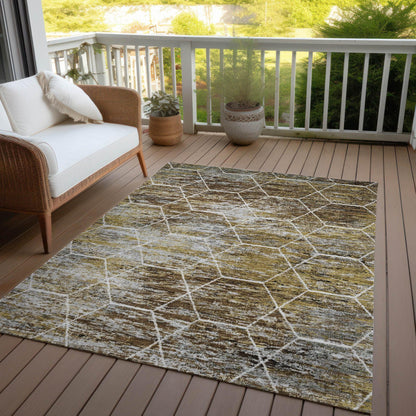 Addison Rugs Galyn Brown Washable Indoor-Outdoor Rug