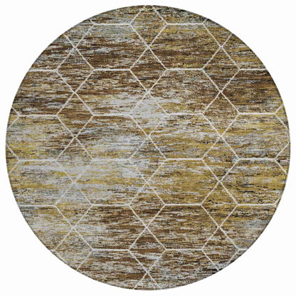 Addison Rugs Galyn Brown Washable Indoor-Outdoor Rug