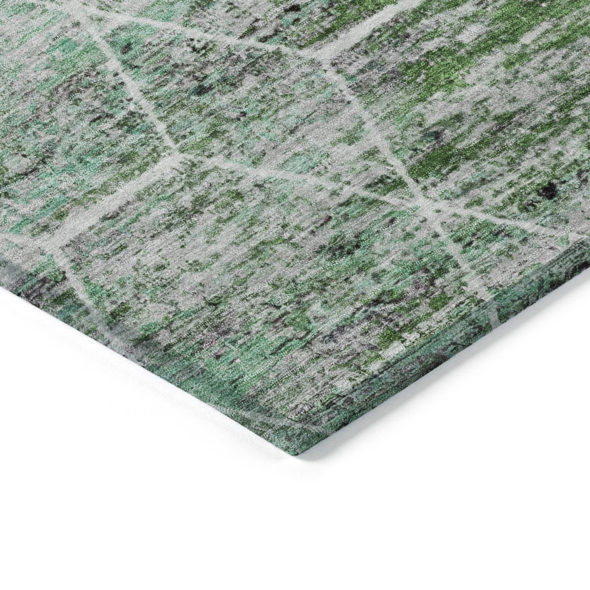 Addison Rugs Galyn Green Washable Indoor-Outdoor Rug