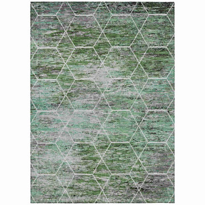 Addison Rugs Galyn Green Washable Indoor-Outdoor Rug