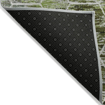 Addison Rugs Galyn Olive Washable Indoor-Outdoor Rug