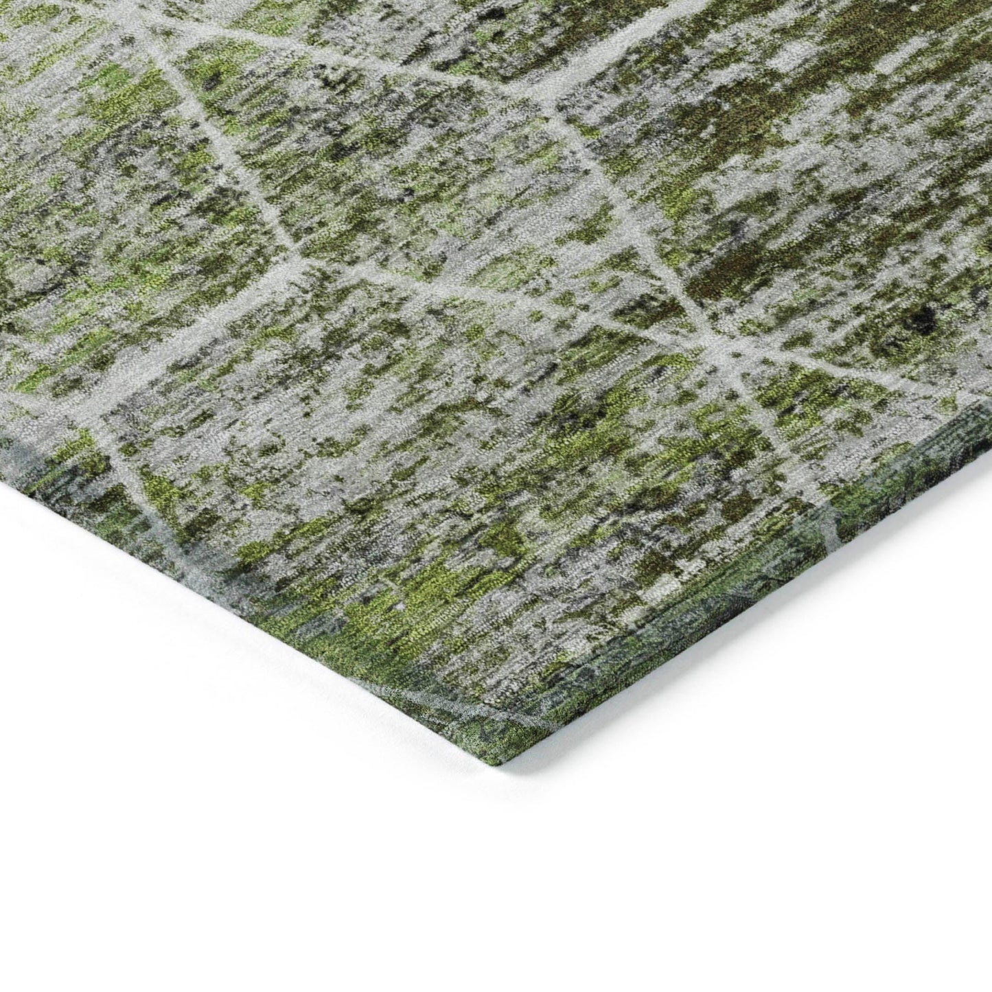 Addison Rugs Galyn Olive Washable Indoor-Outdoor Rug