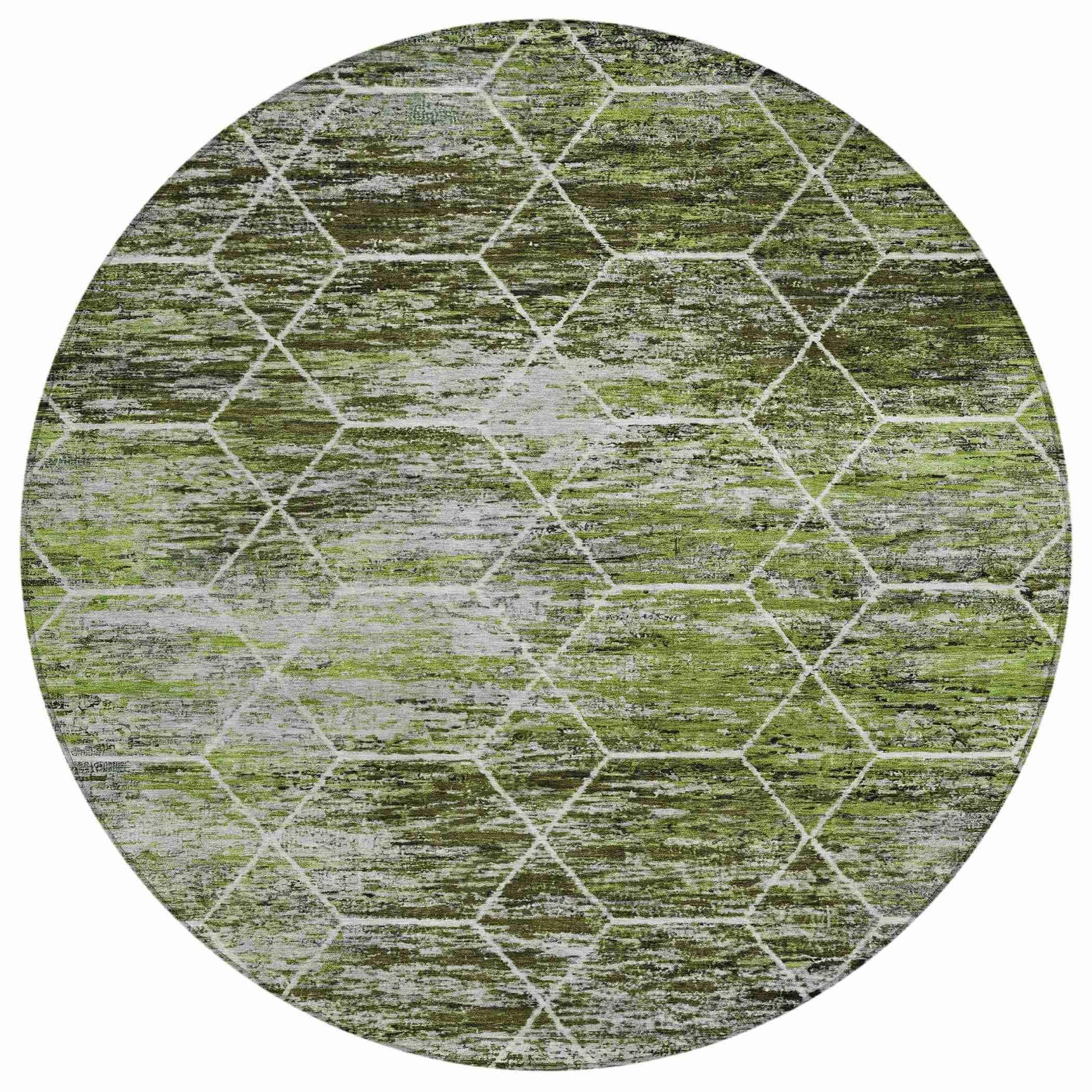 Addison Rugs Galyn Olive Washable Indoor-Outdoor Rug