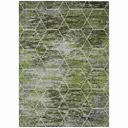 Addison Rugs Galyn Olive Washable Indoor-Outdoor Rug