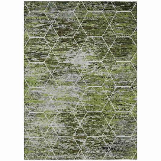 Addison Rugs Galyn Olive Washable Indoor-Outdoor Rug