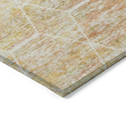 Addison Rugs Galyn Orange Washable Indoor-Outdoor Rug