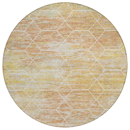 Addison Rugs Galyn Orange Washable Indoor-Outdoor Rug
