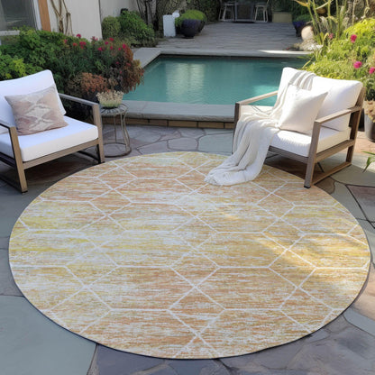 Addison Rugs Galyn Orange Washable Indoor-Outdoor Rug