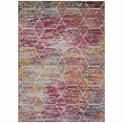 Addison Rugs Galyn Pink Washable Indoor-Outdoor Rug