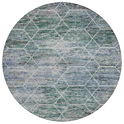 Addison Rugs Galyn Teal Washable Indoor-Outdoor Rug