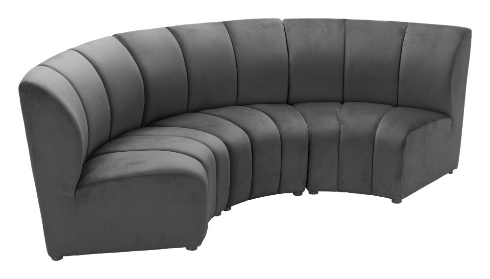 Zuo Modern Garbi Velvet Modular Sectional