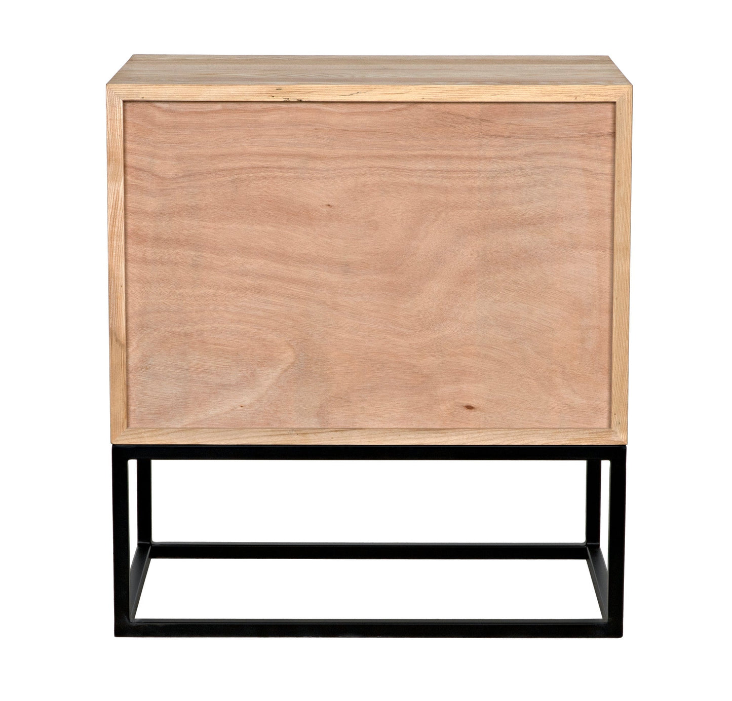 Garland Black Steel and Wood Rectangle Side Table-Side Tables-Noir-Sideboards and Things