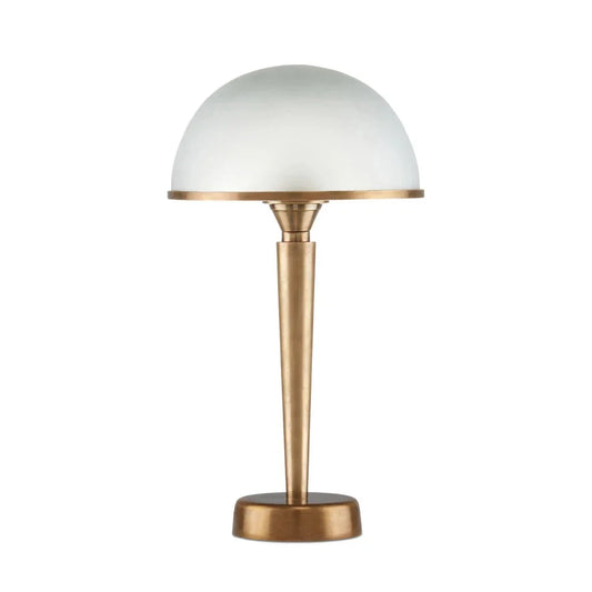 Gatsby Frosted Glass And Brass Finish Table Lamp