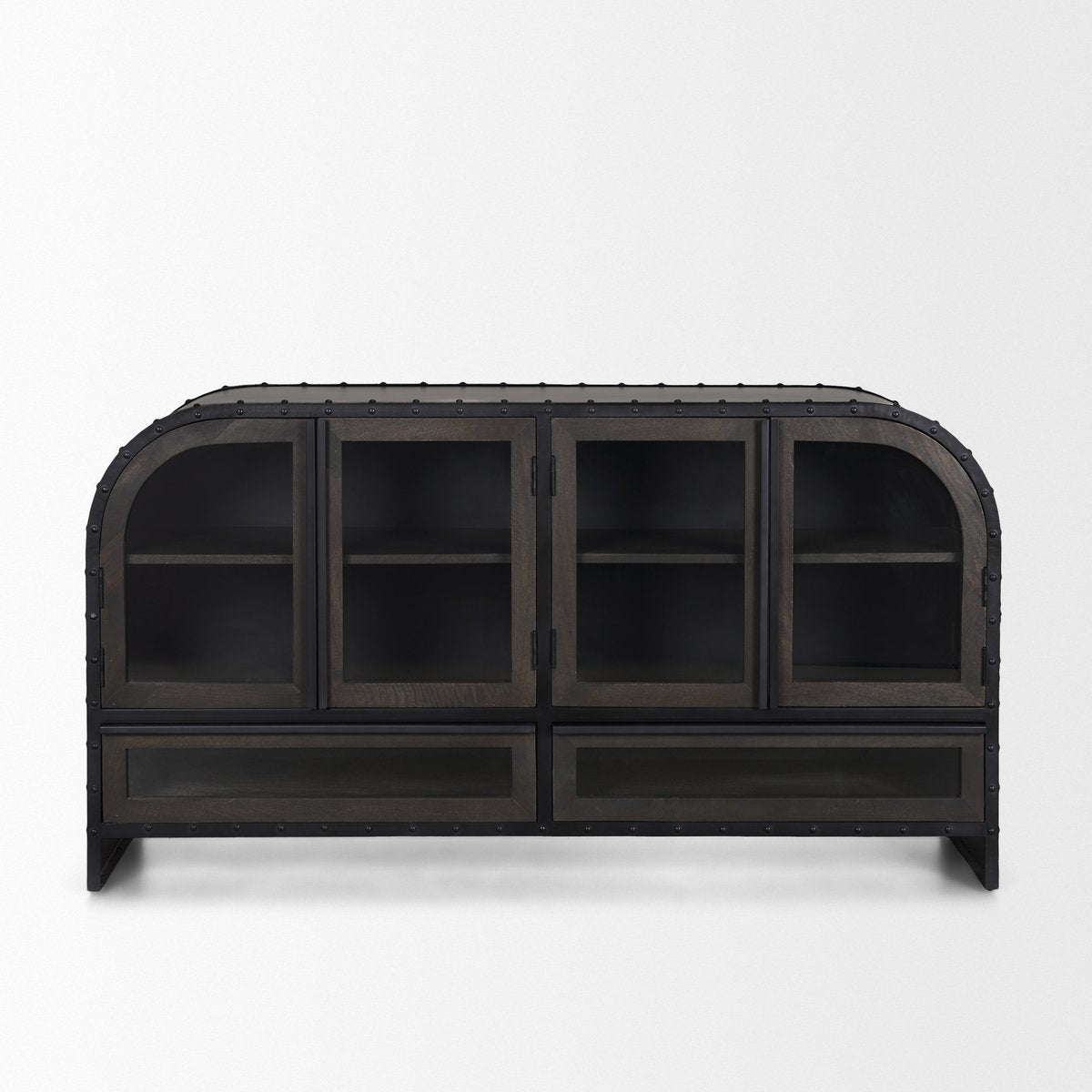 Mercana Gehry Fourt Doors Wood Sideboard