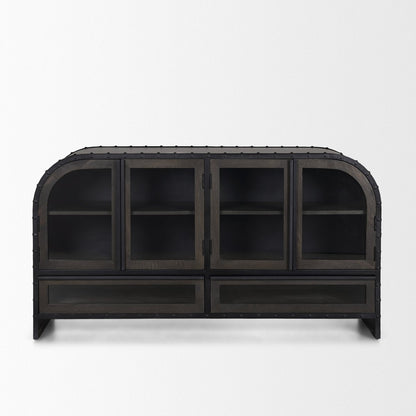 Mercana Gehry Fourt Doors Wood Sideboard