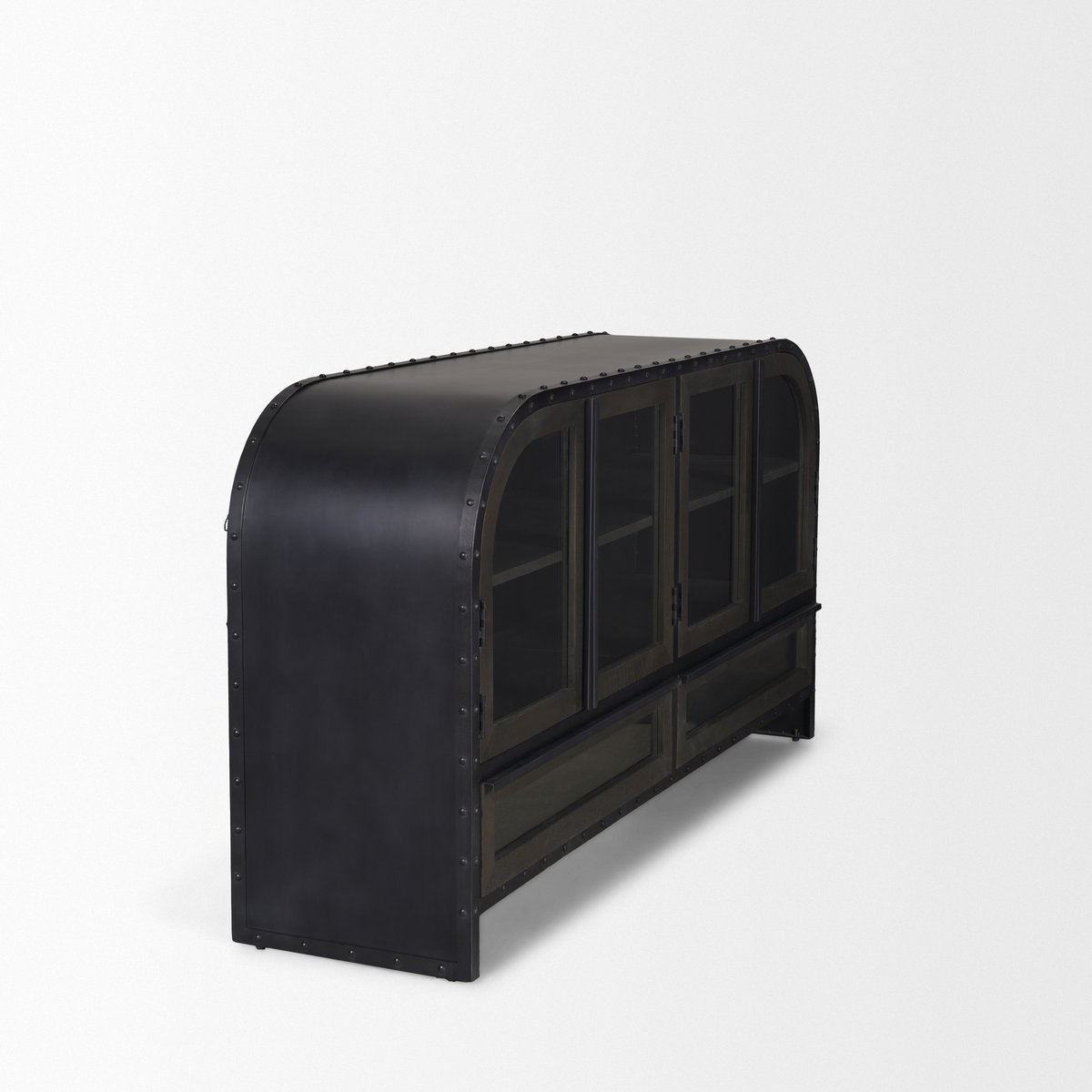 Mercana Gehry Fourt Doors Wood Sideboard