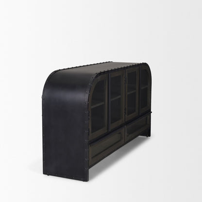 Mercana Gehry Fourt Doors Wood Sideboard