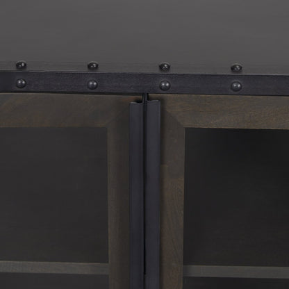 Mercana Gehry Fourt Doors Wood Sideboard