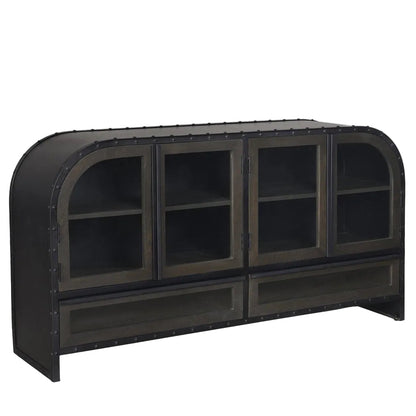 Mercana Gehry Fourt Doors Wood Sideboard