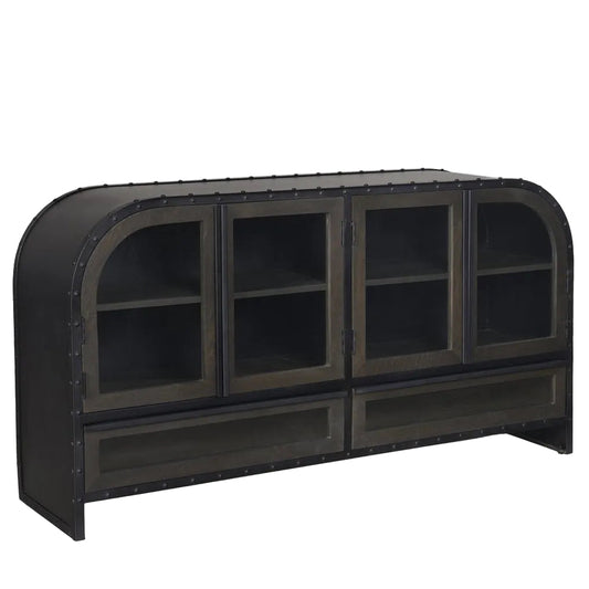 Mercana Gehry Fourt Doors Wood Sideboard