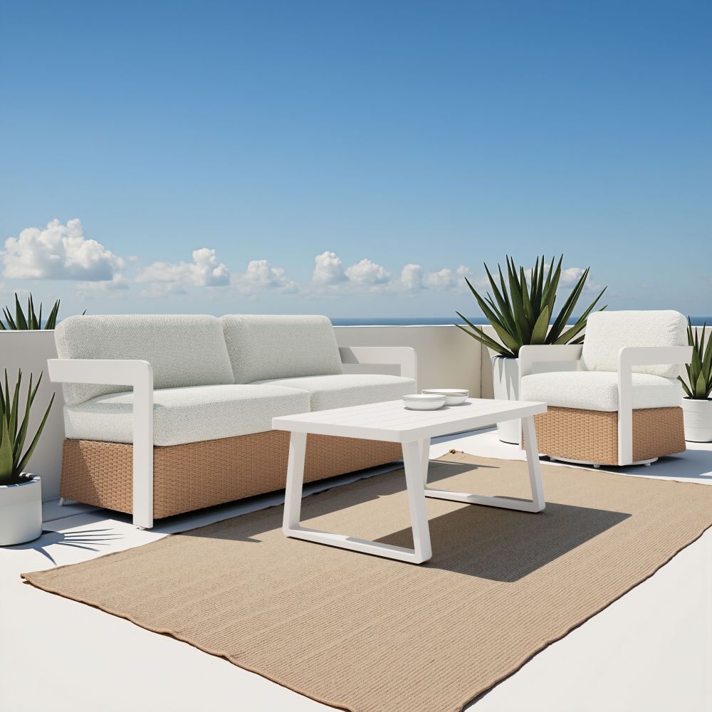 Zuo Modern Gelo Olefin Fabric Outdoor Sofa
