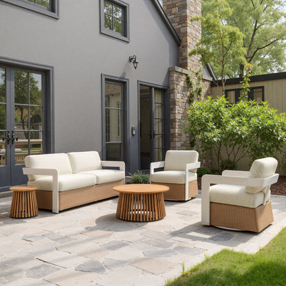 Zuo Modern Gelo Olefin Fabric Outdoor Swivel Chair