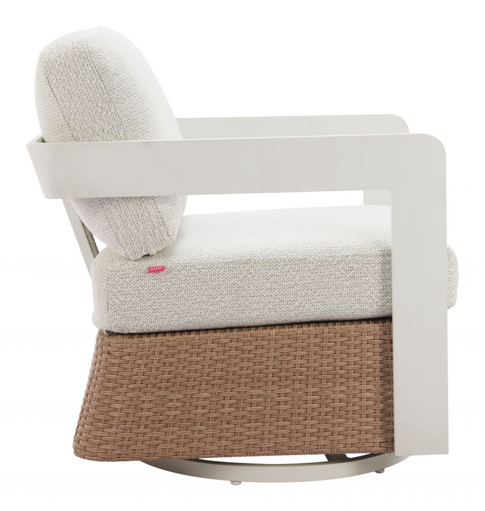 Zuo Modern Gelo Olefin Fabric Outdoor Swivel Chair
