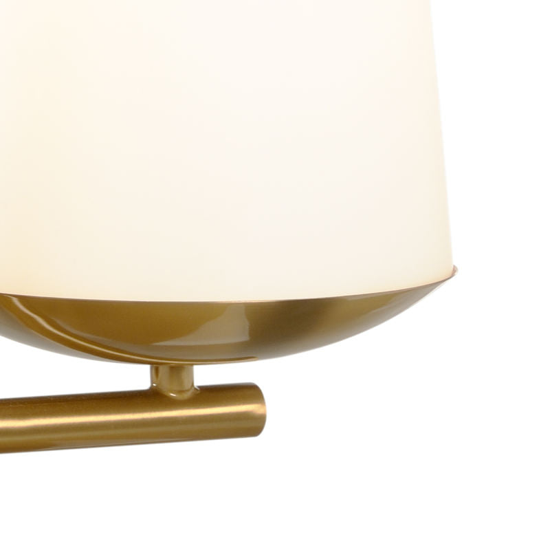 Wildwood Geminate White Frosted Glass Table Lamp