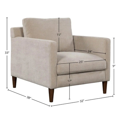 Gemma Polyester Upholstered Comfort Club Chair