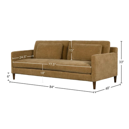 Gemma Polyester Upholstered Comfort Sofa