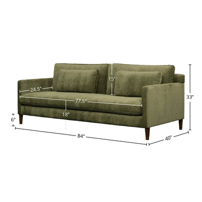 Gemma Polyester Upholstered Comfort Sofa