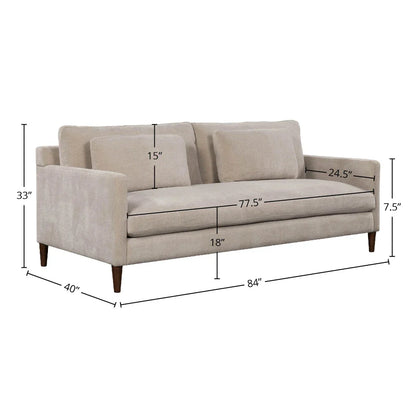 Gemma Polyester Upholstered Comfort Sofa