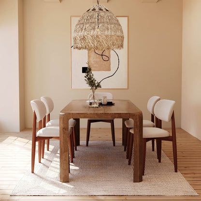 LH Home Genesis Wooden Rectangular Dining Table