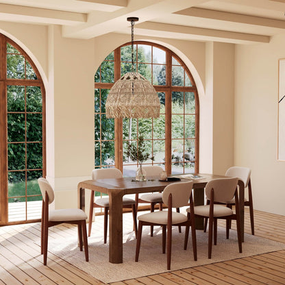LH Home Genesis Wooden Rectangular Dining Table