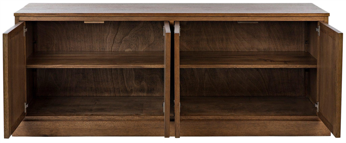 Genti Wood Sideboard With 4 Doors-Sideboards-Noir-Sideboards and Things