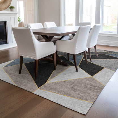 Addison Rugs Gentle Waves Blue Washable Indoor-Outdoor Rug