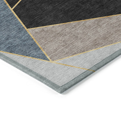 Addison Rugs Gentle Waves Blue Washable Indoor-Outdoor Rug