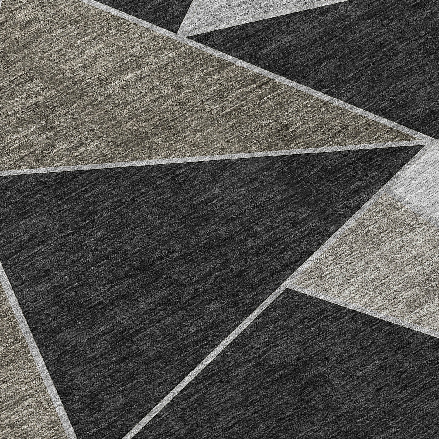 Addison Rugs Gentle Waves Chocolate Washable Indoor-Outdoor Rug
