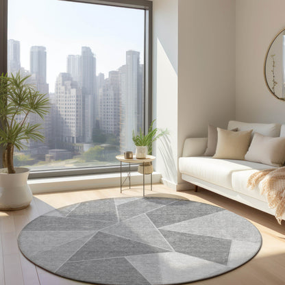 Addison Rugs Gentle Waves Grey Washable Indoor-Outdoor Rug