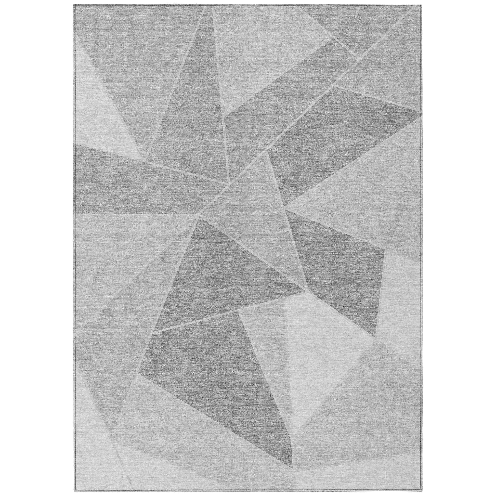 Addison Rugs Gentle Waves Grey Washable Indoor-Outdoor Rug