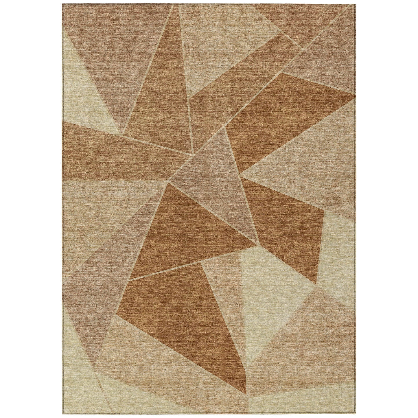 Addison Rugs Gentle Waves Paprika Washable Indoor-Outdoor Rug