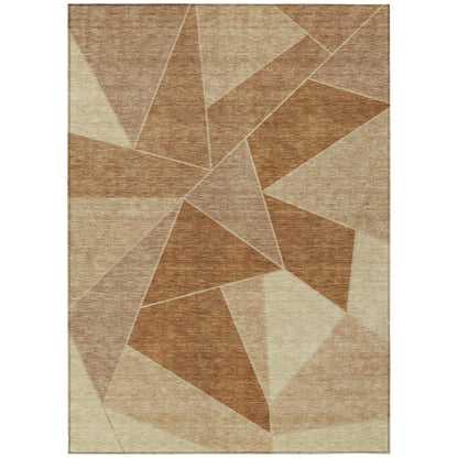Addison Rugs Gentle Waves Paprika Washable Indoor-Outdoor Rug