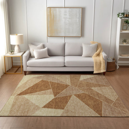 Addison Rugs Gentle Waves Paprika Washable Indoor-Outdoor Rug