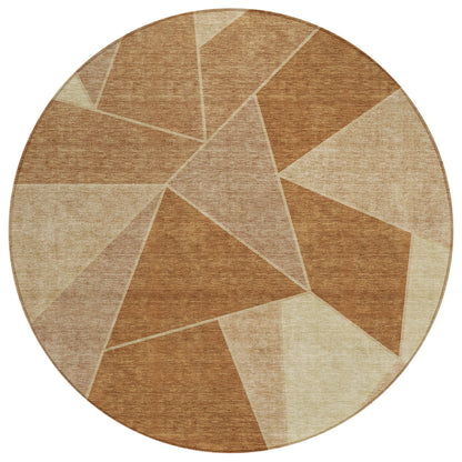 Addison Rugs Gentle Waves Paprika Washable Indoor-Outdoor Rug