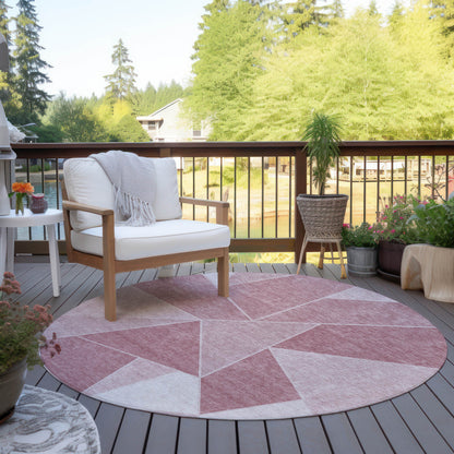 Addison Rugs Gentle Waves Pink Washable Indoor-Outdoor Rug